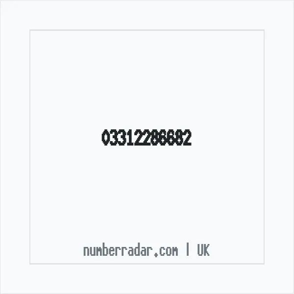 Reverse number check for +44 331 228 6682 — who called me?