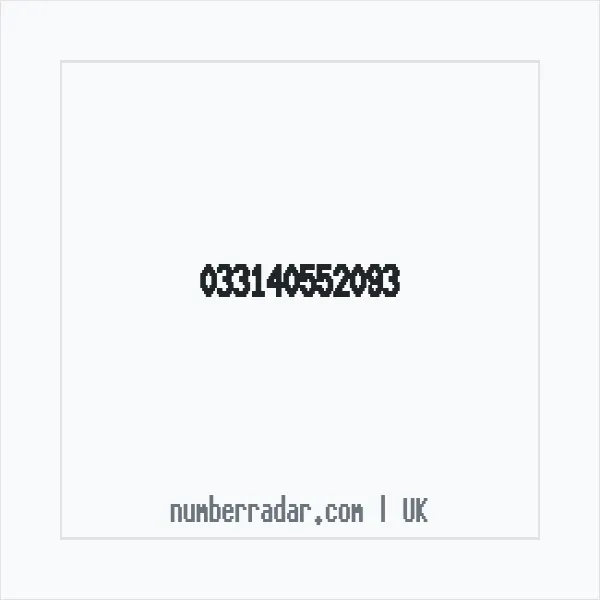 Reverse number check for +44 (3314) 055-209 — who called me?