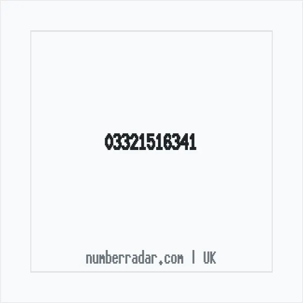 Reverse number check for +44 332 151 6341 — who called me?