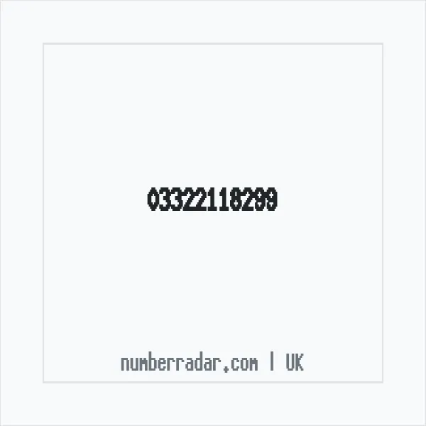 Reverse number check for +44 332 211 8299 — who called me?