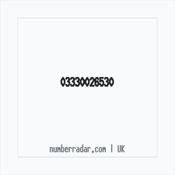Reverse number check for +44 333 002 6530 — who called me?