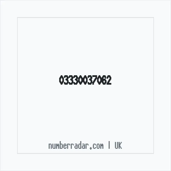 Reverse number check for +44 333 003 7062 — who called me?