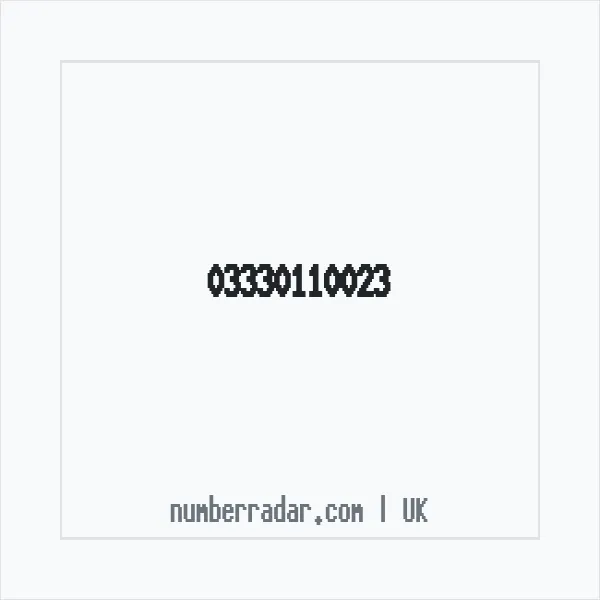 Reverse number check for +44 333 011 0023 — who called me?