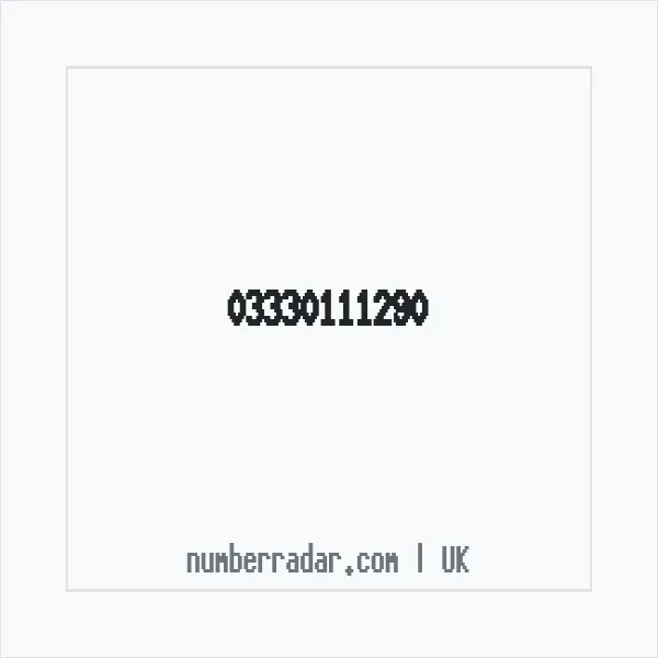 Reverse number check for +44 333 011 1290 — who called me?