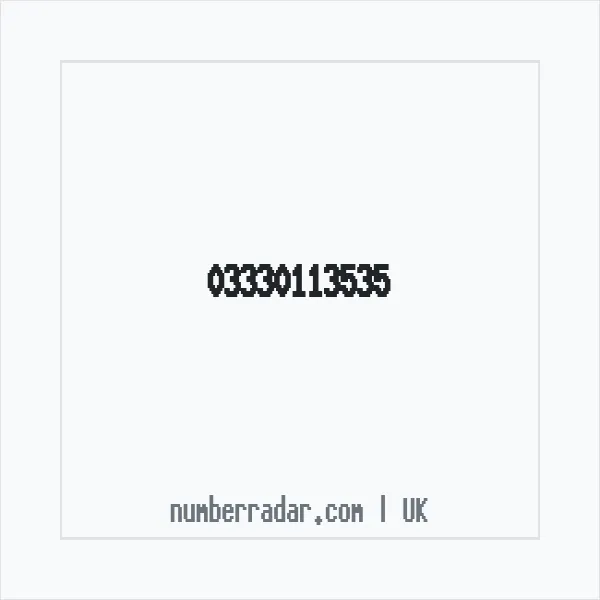 Reverse number check for +44 333 011 3535 — who called me?
