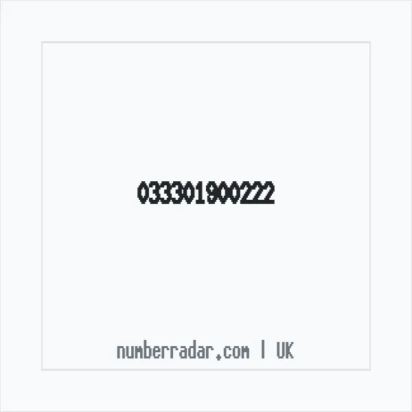 Reverse number check for +44 (3330) 190-022 — who called me?