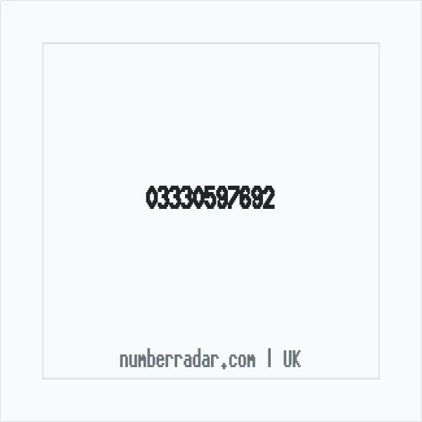 Reverse number check for +44 333 059 7692 — who called me?