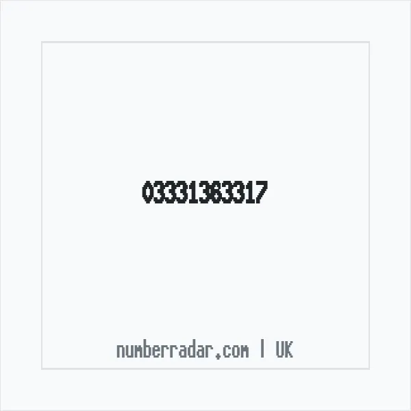 Reverse number check for +44 333 136 3317 — who called me?