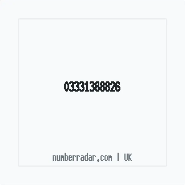 Reverse number check for +44 333 136 8826 — who called me?