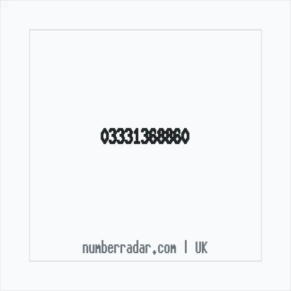 Reverse number check for +44 333 136 8860 — who called me?