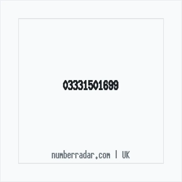 Reverse number check for +44 333 150 1699 — who called me?