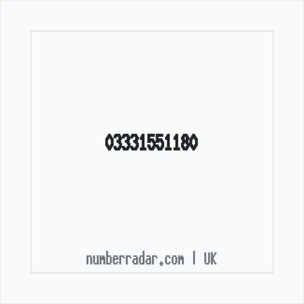 Reverse number check for +44 333 155 1180 — who called me?