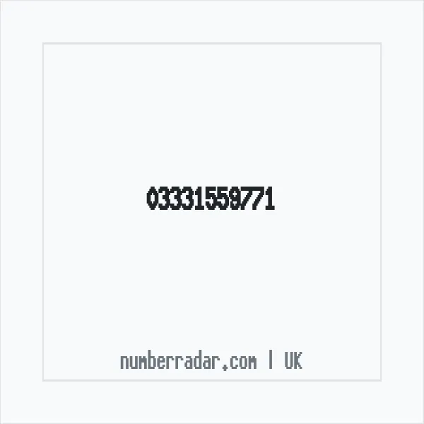 Reverse number check for +44 333 155 9771 — who called me?