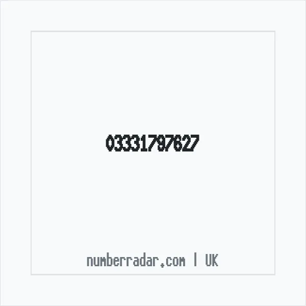 Reverse number check for +44 333 179 7627 — who called me?