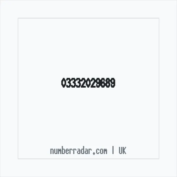 Reverse number check for +44 333 202 9689 — who called me?