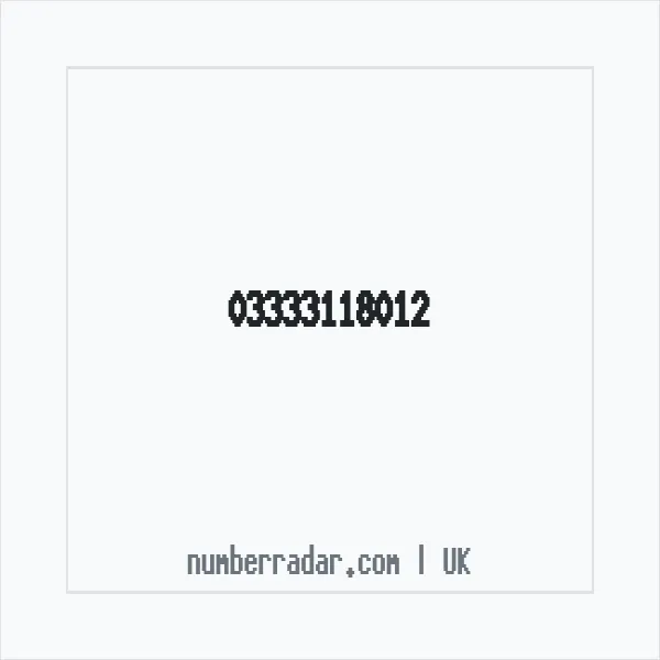 Reverse number check for +44 333 311 8012 — who called me?