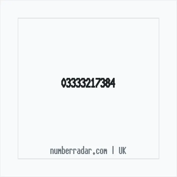 Reverse number check for +44 333 321 7384 — who called me?