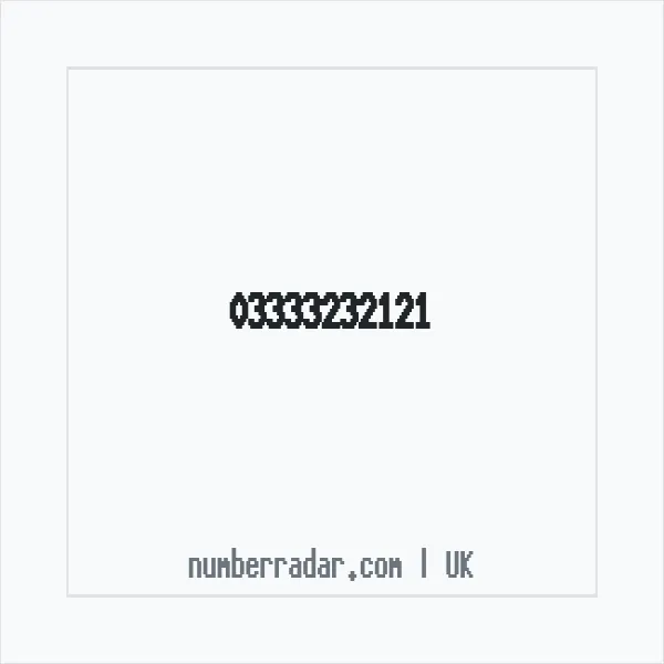 Reverse number check for +44 333 323 2121 — who called me?