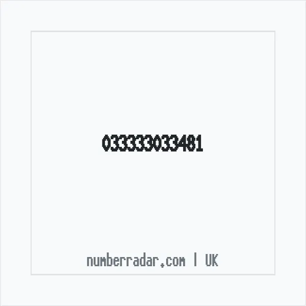 Reverse number check for +44 (3333) 303-348 — who called me?