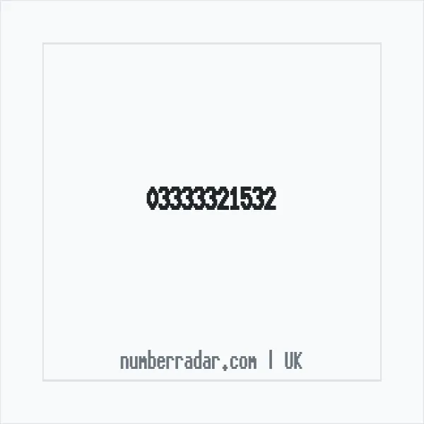 Reverse number check for +44 333 332 1532 — who called me?