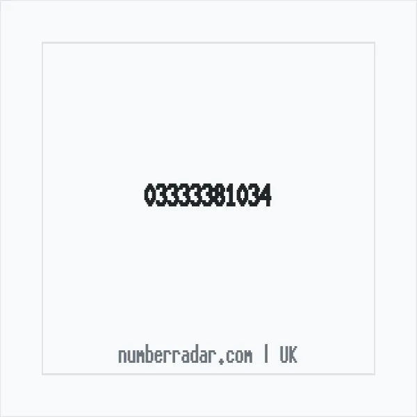 Reverse number check for +44 333 338 1034 — who called me?