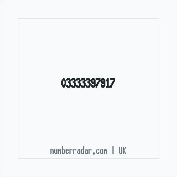 Reverse number check for +44 333 339 7917 — who called me?