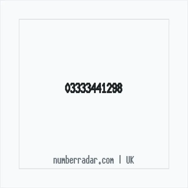 Reverse number check for +44 333 344 1298 — who called me?