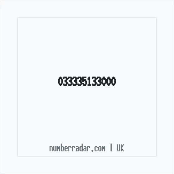 Reverse number check for +44 (3333) 513-300 — who called me?