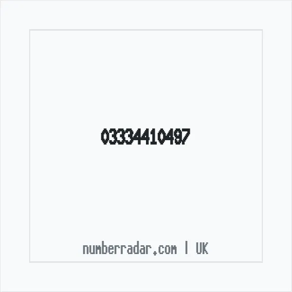 Reverse number check for +44 333 441 0497 — who called me?