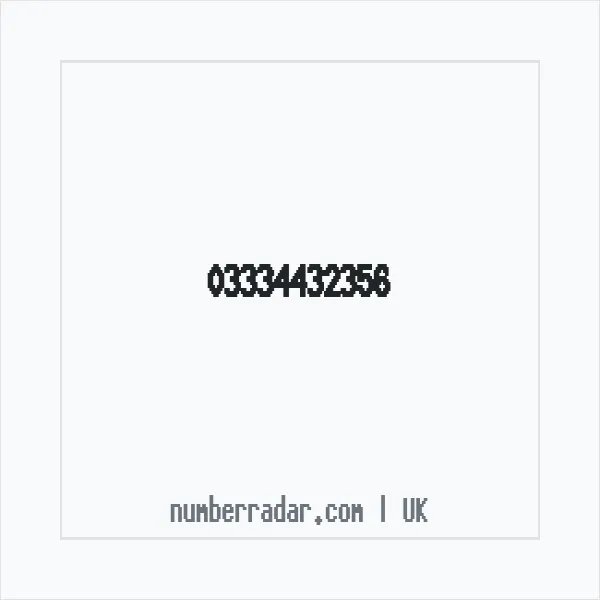 Reverse number check for +44 333 443 2356 — who called me?