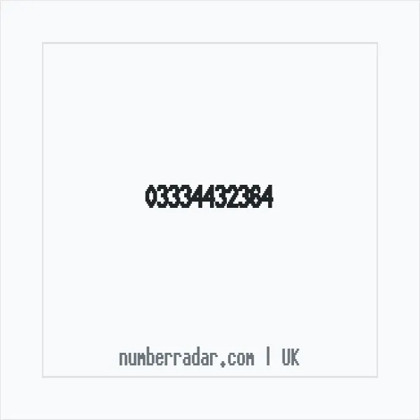 Reverse number check for +44 333 443 2364 — who called me?