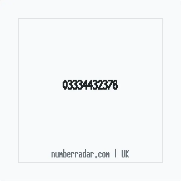 Reverse number check for +44 333 443 2376 — who called me?