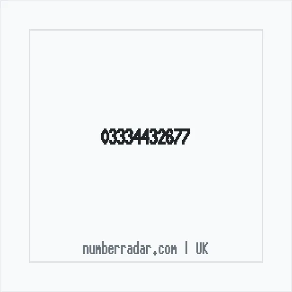 Reverse number check for +44 333 443 2677 — who called me?