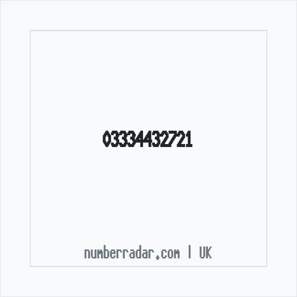 Reverse number check for +44 333 443 2721 — who called me?