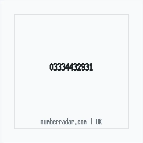 Reverse number check for +44 333 443 2931 — who called me?