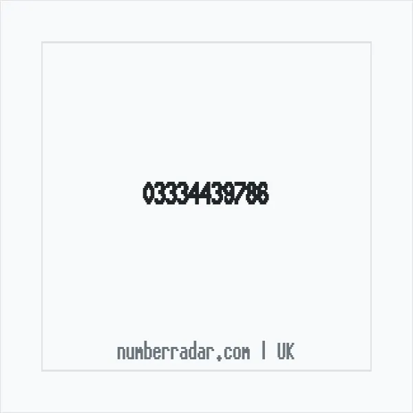 Reverse number check for +44 333 443 9786 — who called me?