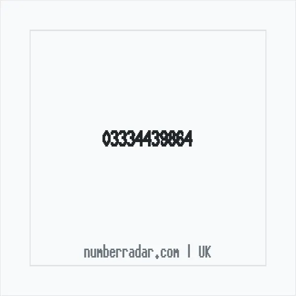Reverse number check for +44 333 443 9864 — who called me?