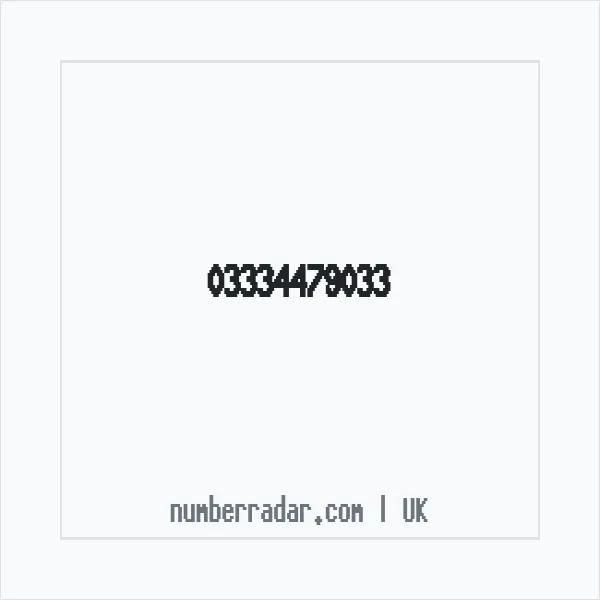 Reverse number check for +44 333 447 9033 — who called me?