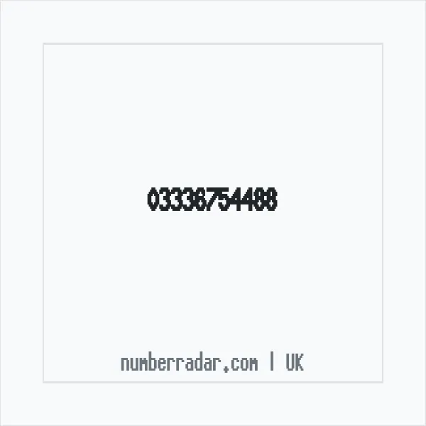 Reverse number check for +44 333 675 4488 — who called me?