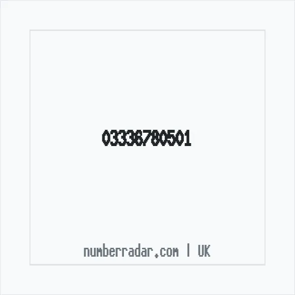 Reverse number check for +44 333 678 0501 — who called me?