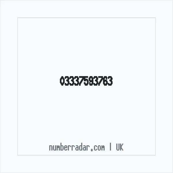 Reverse number check for +44 333 759 3763 — who called me?