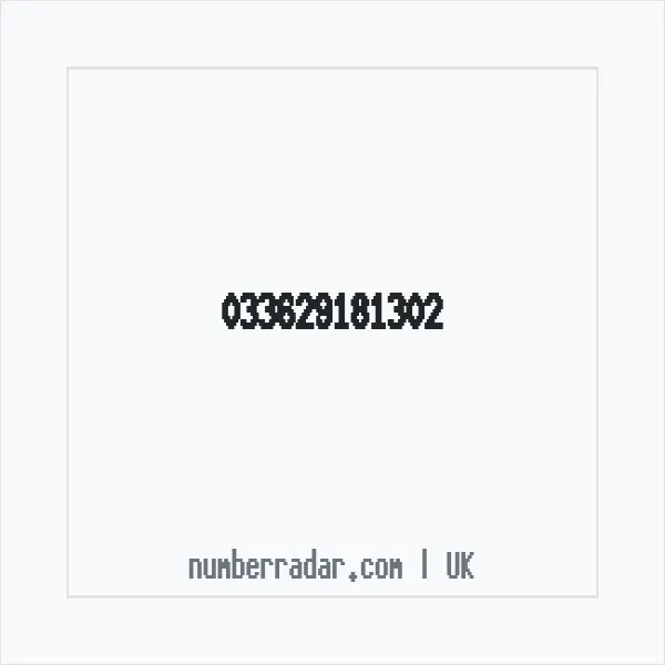Reverse number check for +44 (3362) 918-130 — who called me?