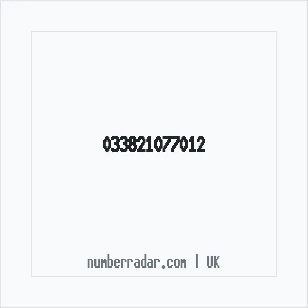Reverse number check for +44 (3382) 107-701 — who called me?