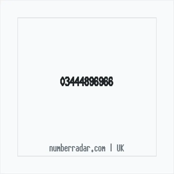 Reverse number check for +44 344 489 6966 — who called me?