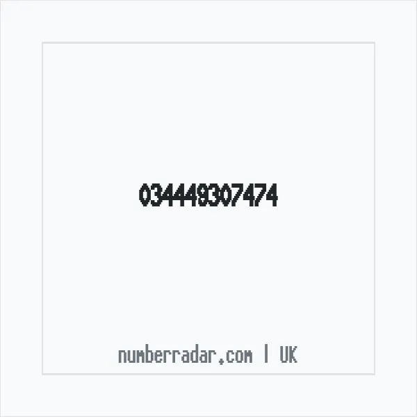 Reverse number check for +44 (3444) 930-747 — who called me?