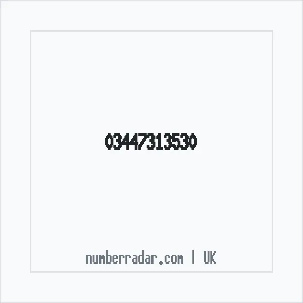 Reverse number check for +44 344 731 3530 — who called me?