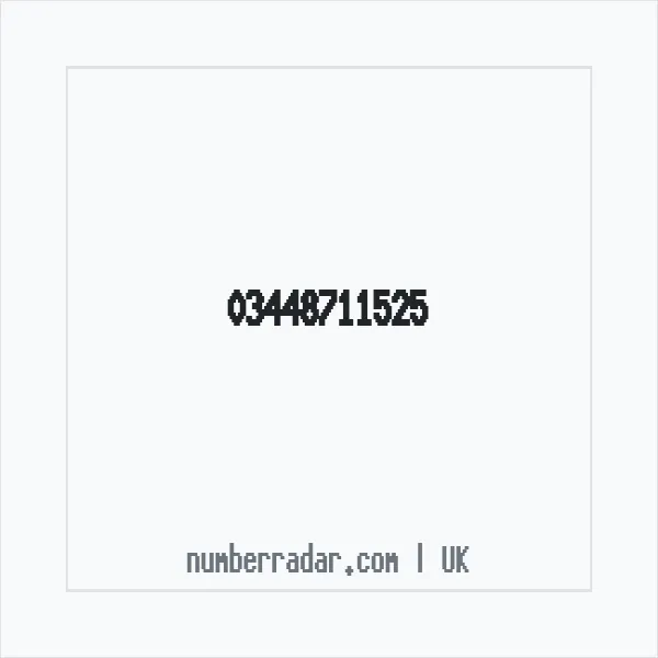 Reverse number check for +44 344 871 1525 — who called me?