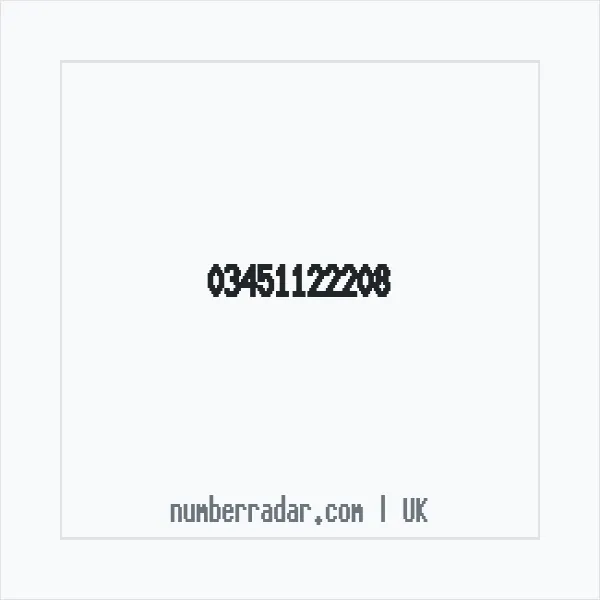 Reverse number check for +44 345 112 2208 — who called me?