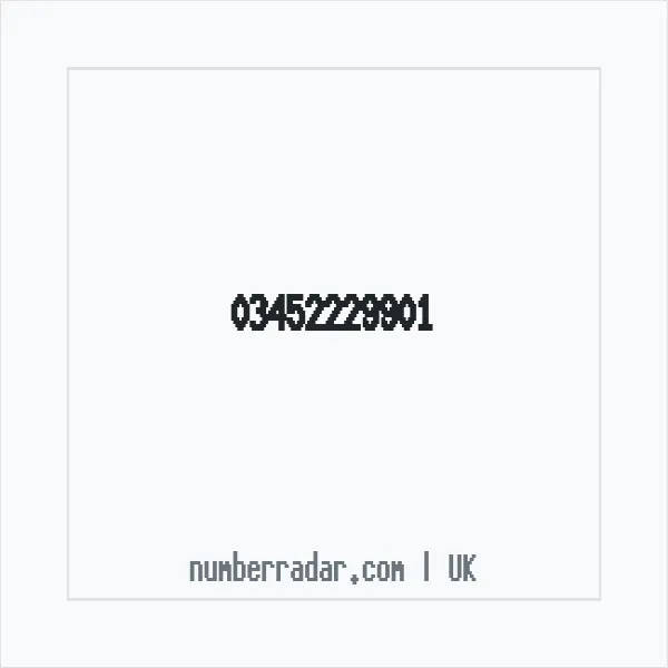 Reverse number check for +44 345 222 9901 — who called me?