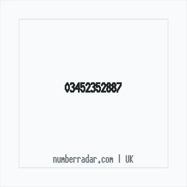 Reverse number check for +44 345 235 2887 — who called me?